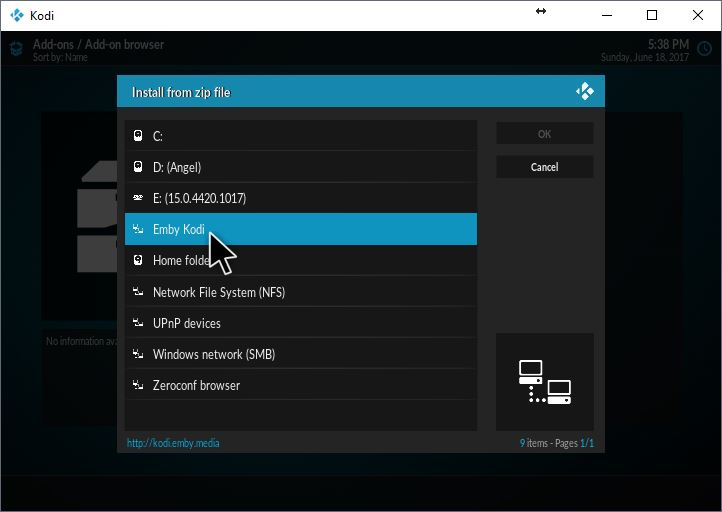 Emby Kodi8